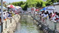 Mancing bareng, warga Todipan, Teguh Prakosa, Bambang Nugroho, ajang mancing, swadaya masyarakat, ikan lele, acara meriah, komunitas kampung