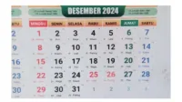 kalender Jawa, weton Desember, Minggu Pon, neptu Jawa, Wuku Prangbakat, kalender 2024, weton 2024, pasaran Pon, Jumadil Akhir, tanggal Jawa