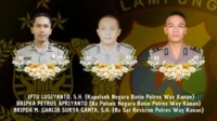 penembakan polisi, sabung ayam, Polres Way Kanan, Polda Lampung, investigasi, Polri berduka, oknum TNI, DPR evaluasi, tragedi polisi.